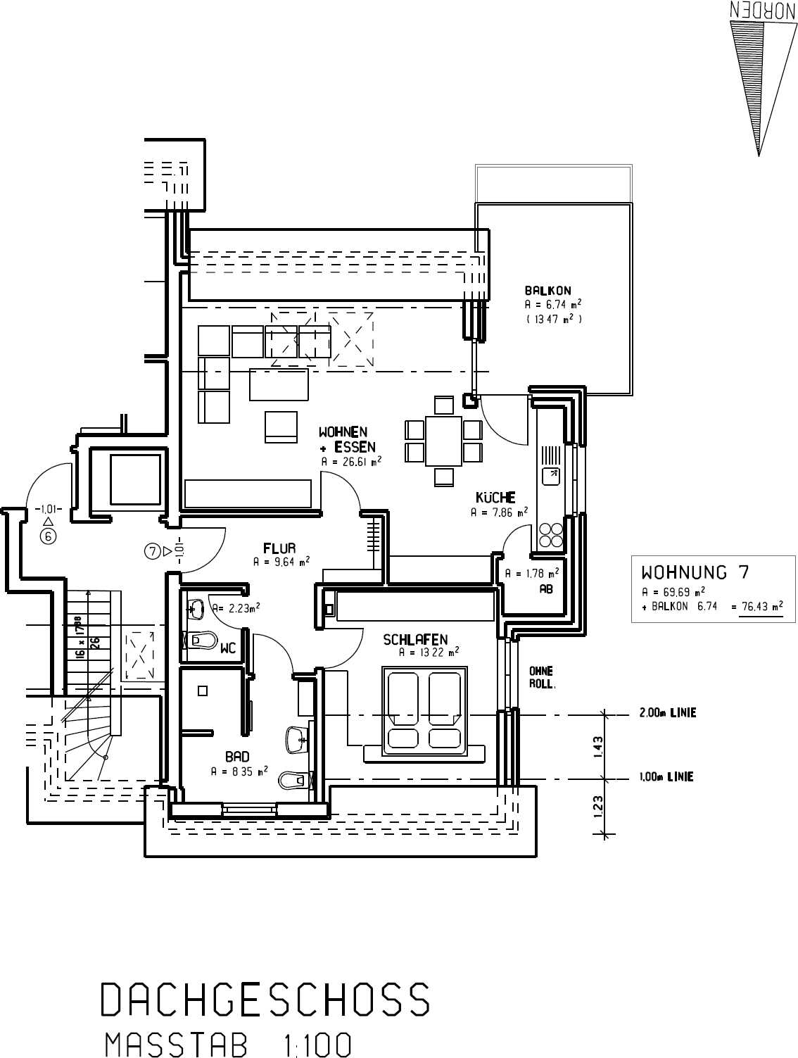Grundriss Wohnung 7